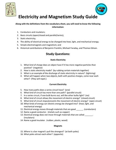 Electricity and magnetism study guide answers. - Manual de la cafetera espresso faema.