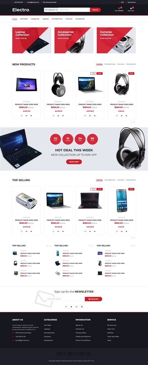 Electro Free Bootstrap Website Templates