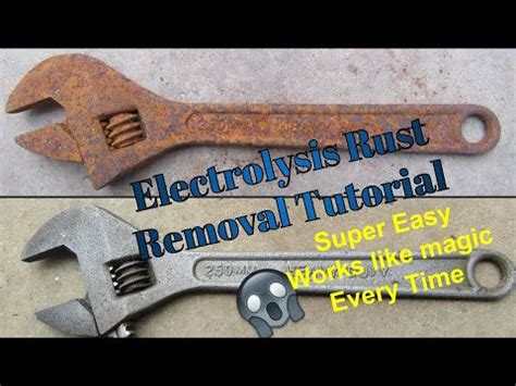 Electrolysis Rust Removal Tutorial - YouTube