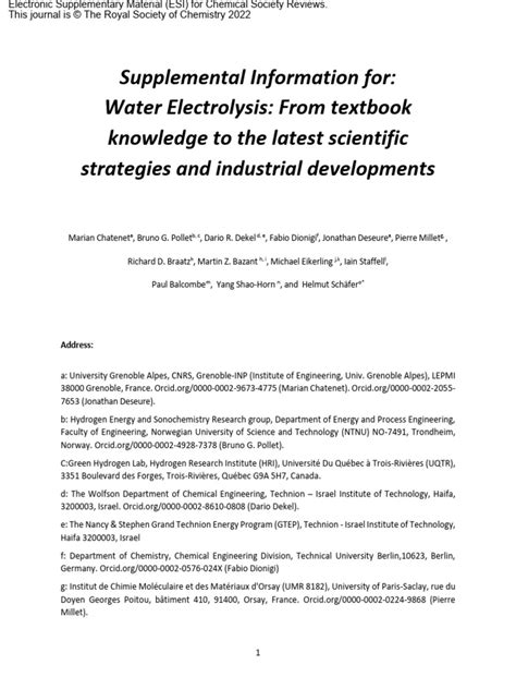 Electrolysis of water slideshare.  MARK This document provides definitions and explanations...