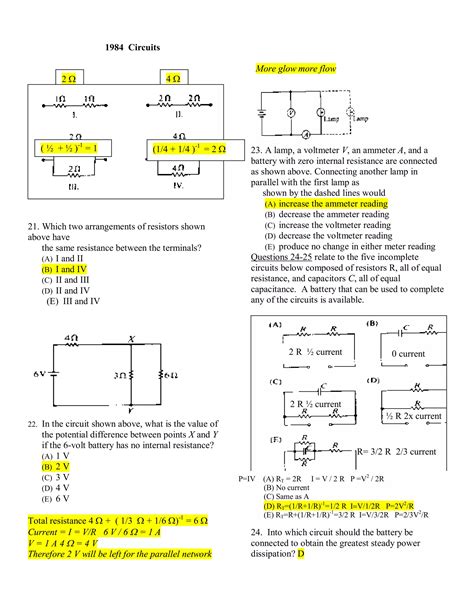 Electromagnetism Ap Multiplechoiceanswers11 1