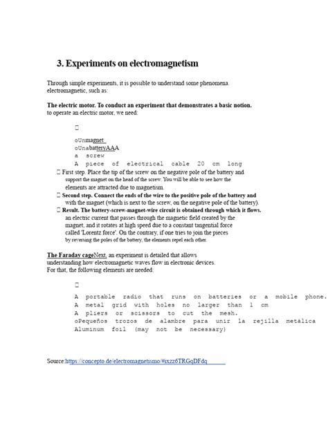 Electromagnetism experiments for college.  The desktop experiments were conducted d...