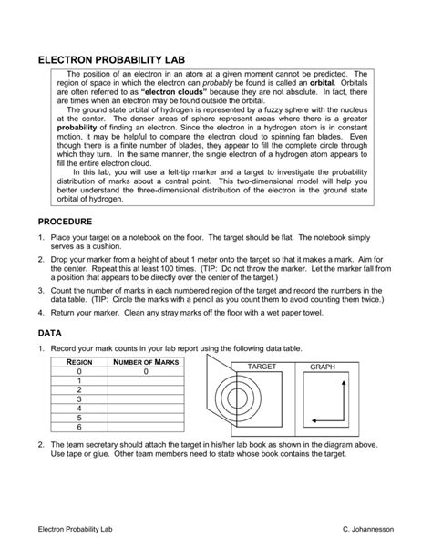 Electron Probability Lab Answers