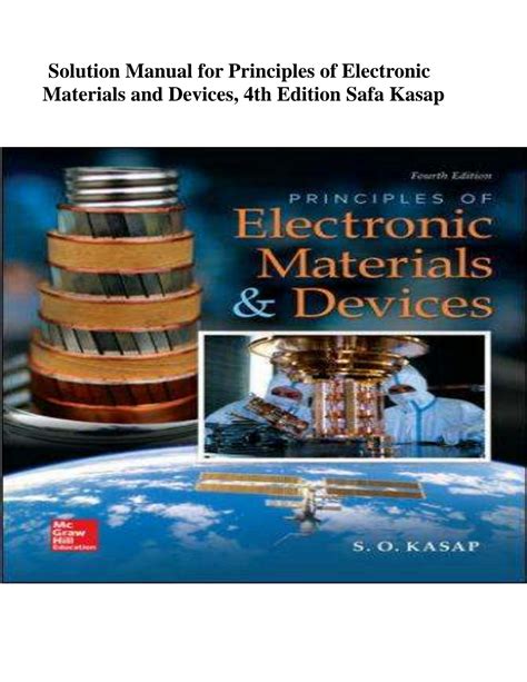 Electronic And Materials Manual Solution Devices