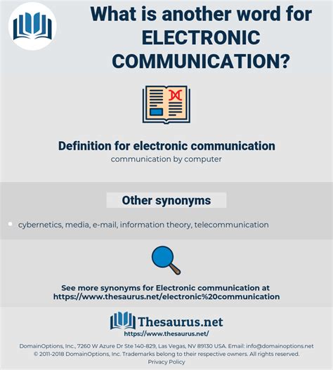 Electronic Communication Synony