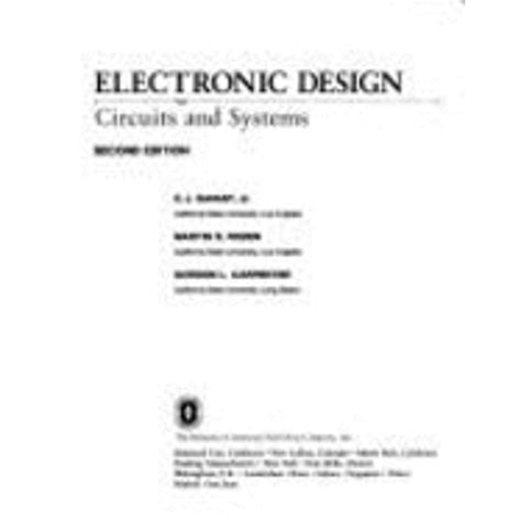 Electronic Design Circuits And Systems