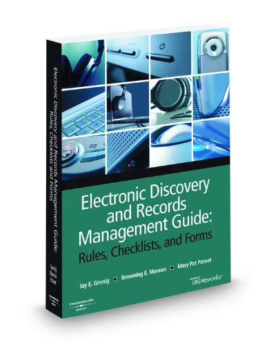Electronic discovery and records management guide rules checklists and forms. - Ongelmajätteiden keräilyä, kuljetusta ja käsittelyä koskevat ohjeet.