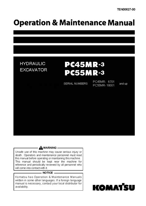 Electronic komatsu pc45mr 3 owners manual. - The dread wyrm traitor son cycle.