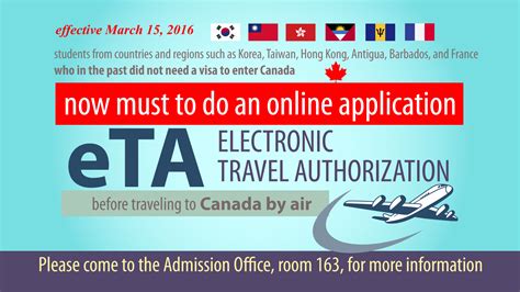 Jan 5, 2017 · The electronic travel authorization, or eTA, 