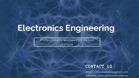 Electronics Engineering CDR Sample -