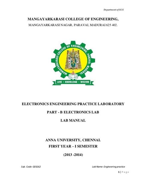Electronics and tele communivation workshop lab manual in diploma engineering. - Babylon 5 security manual babylon 5.