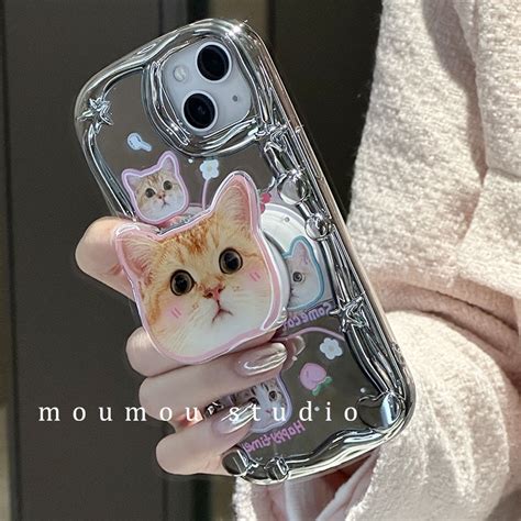 Electroplated Kt Cat for Iphone14/12Promax Case Iphone13/11 …