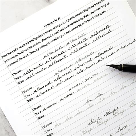 Elegant Cursive Handwriting Worksheet Worksheets Library