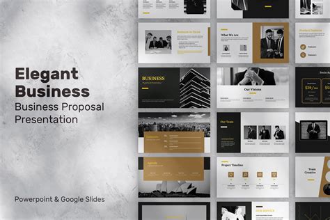 Elegant PowerPoint Template Slide Design