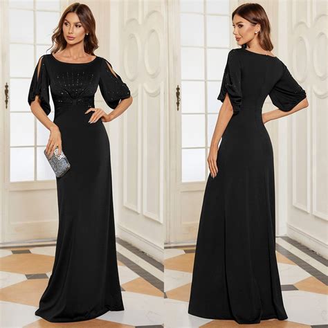 Elegant black evening dresses uk. .  ...