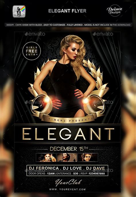 Elegant flyer. Welcome to ElegantFlyer website! Get new special opportunities for your business and use them with our assistance to choose really desired Free and Premium Party and Business Flyers and Brochures templates! Make your advertisement easier just downloading our qualitative products. 
