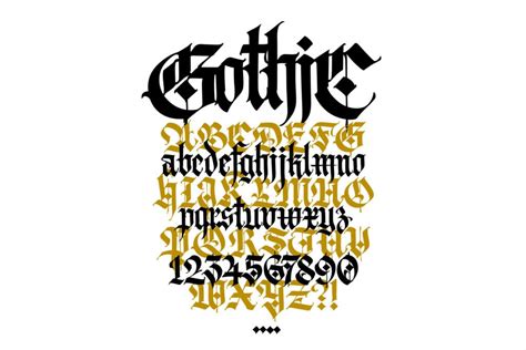 Elegant gothic font.  Download 758 Gothic Fonts.  It can make any typographical lay...