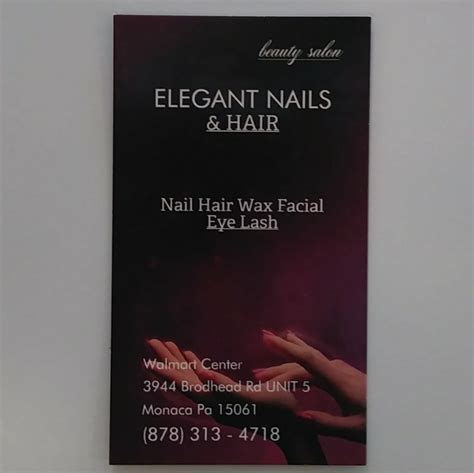 Elegant nails monaca pa. Elegant Nails, Marion, South Carolina. 524 likes · 693 were here. Nail Salon 
