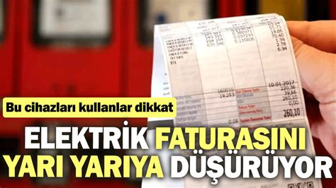 Elektrik faturasını yarıya düşüyor: Bundan sonra . 