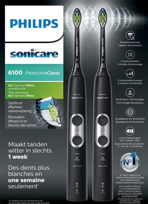 Elektrische tandenborstel Philips Sonicare ProtectiveClean 6100 …