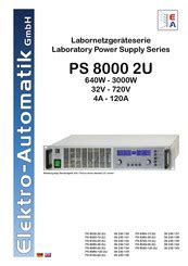 Elektro-automatik PS 8080-120 2U Manuals ManualsLib