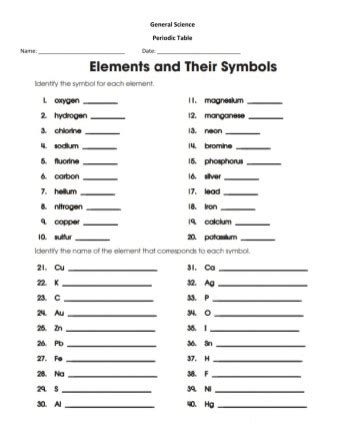 Element To Physical Science Answers