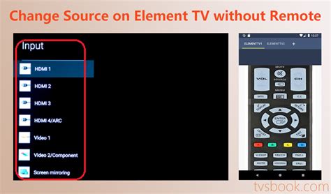 Element Tv Change Input Without Remote