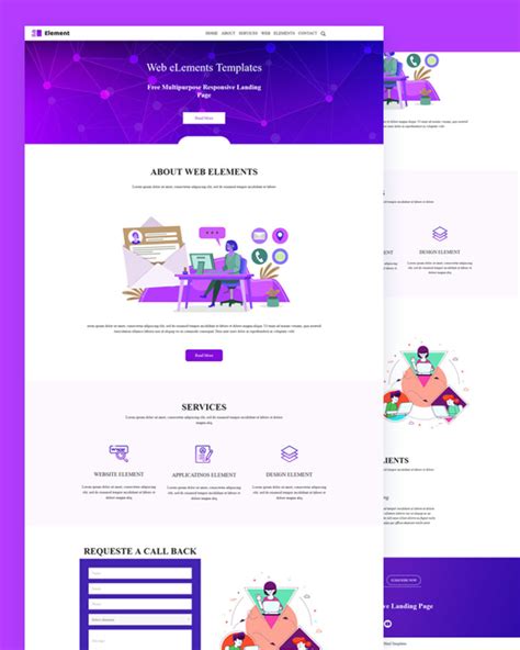 Element Web Element HTML Template