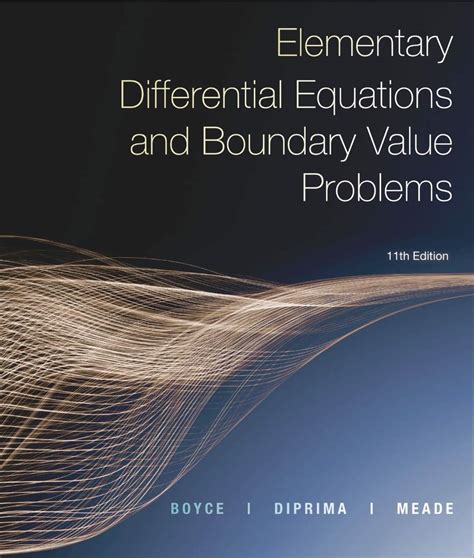 Elementary Differential Equations And Boundary Value
