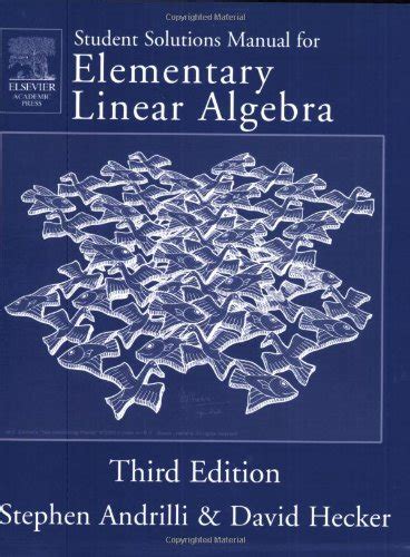 Elementary Linear Algebra Andrilli Solutions