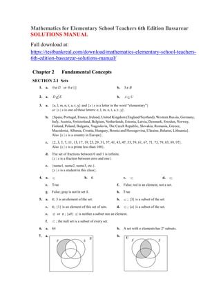 Elementary Mathematics Teachers For Answers