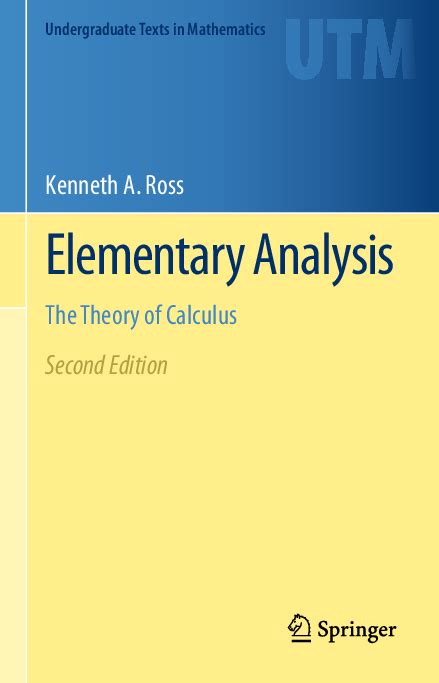 Elementary analysis theory calculus solutions manual. - Neues märchenbuch für knaben und mädchen.