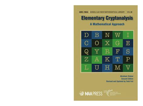 Elementary cryptanalysis a mathematical approach mathematical association of america textbooks. - L'innocente in periglio, o sia, bartolommeo colla cavalla.