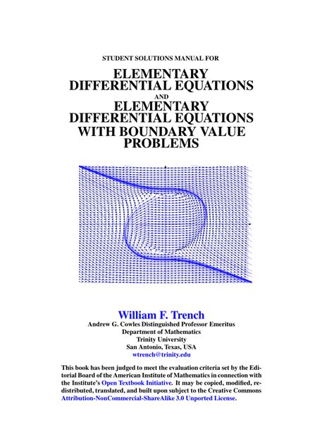Elementary differential equations and boundary value problems solution manual. - Markt und immunität vom 9. bis zum 11. jahrhundert..