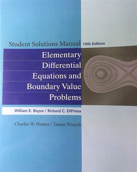 Elementary differential equations boyce diprima solutions manual. - I chang, o livro das tansmenstruações.