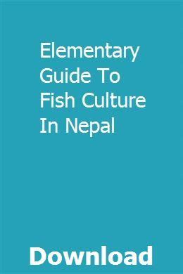 Elementary guide to fish culture in nepal. - 430 john deere garden tractor service manual.