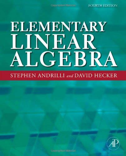 Elementary linear algebra 4th edition solutions manual. - Nuevo modelo económico para puerto rico.