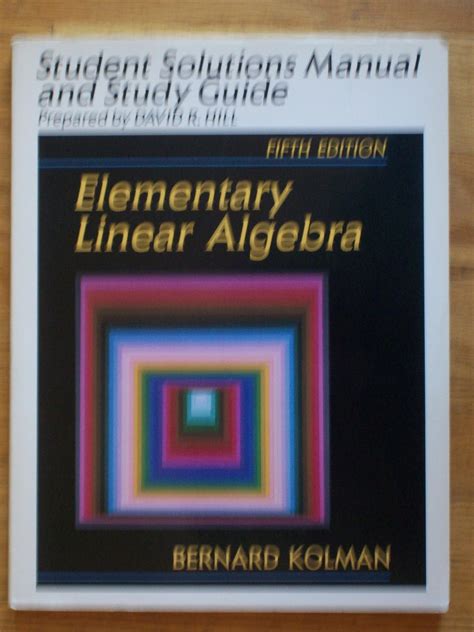 Elementary linear algebra student solutions manual and study guide. - Europäische gemeinschaft aus der sicht der ddr (1957-1989).