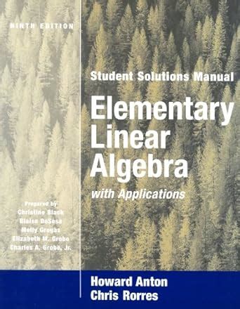 Elementary linear algebra with applications student solutions manual. - Cummins onan rv qg 4000 evap service manual.