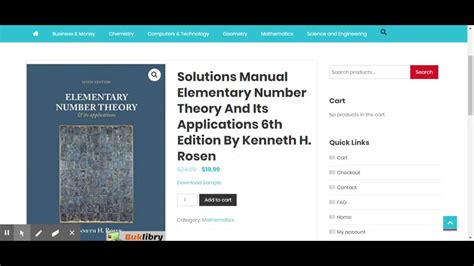 Elementary number theory rosen 6ed solutions manual. - English handbook and study guide beryl lutrin free download.