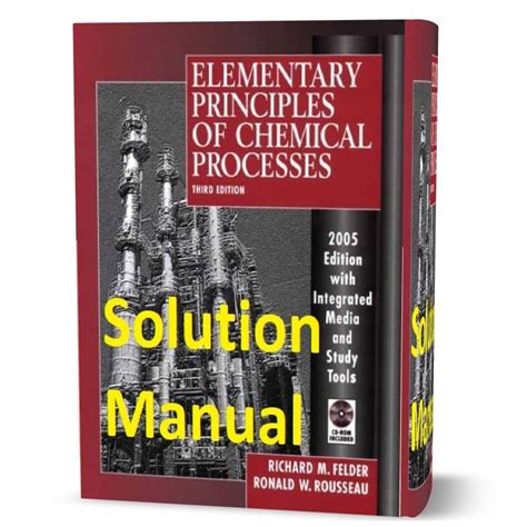 Elementary principles chemical processes solutions manual. - Bmw bedienungsanleitung navigation unterhaltung und kommunikation.