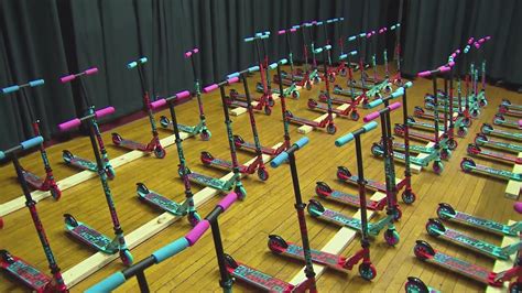 Elementary students in Beverly surprised with scooters
