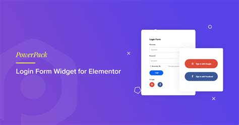 Elementor Login Form Widget PowerPack Addons for Elementor