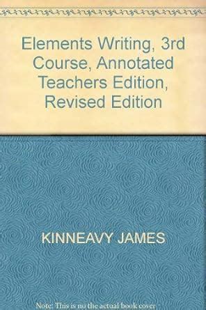 Elements Of Writing 3rd Course