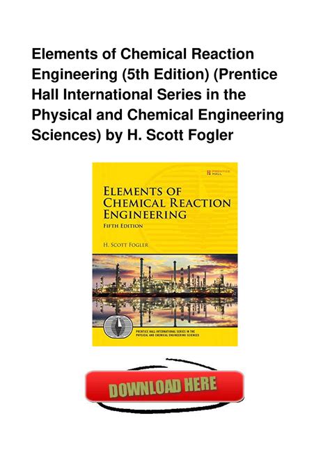 Elements of chemical reaction engineering solutions manual 2. - Rio grande do sul e a política nacional.