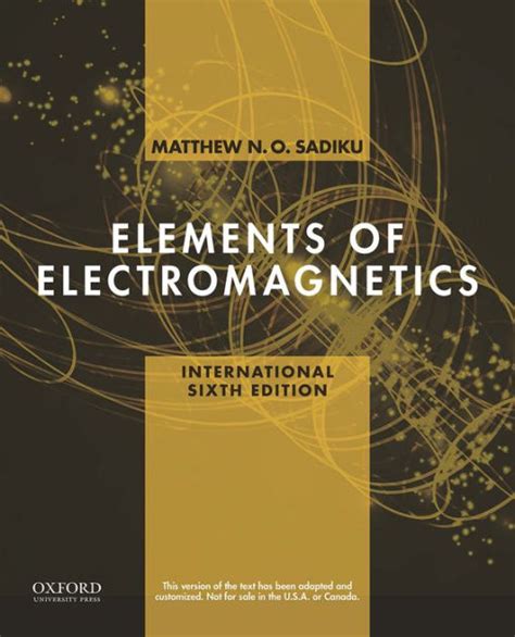 Elements of electromagnetics matthew sadiku solutions manual. - Siglo 21 capítulo 7 guía de estudio.
