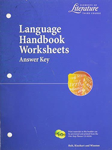 Elements of literature language handbook worksheets answer key third course. - Fundamental aspects of operational risk and insurance analytics a handbook.