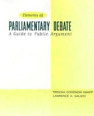 Elements of parliamentary debate a guide to public argument the. - Peugeot 407 hdi owners manual 2 5.