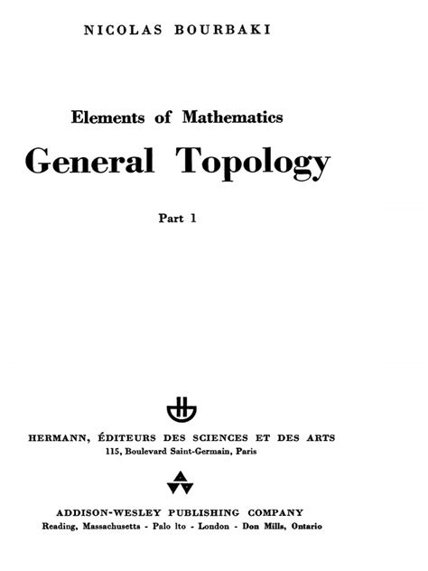 Read Elements Of Mathematics General Topology Chapters 510 By Nicolas Bourbaki