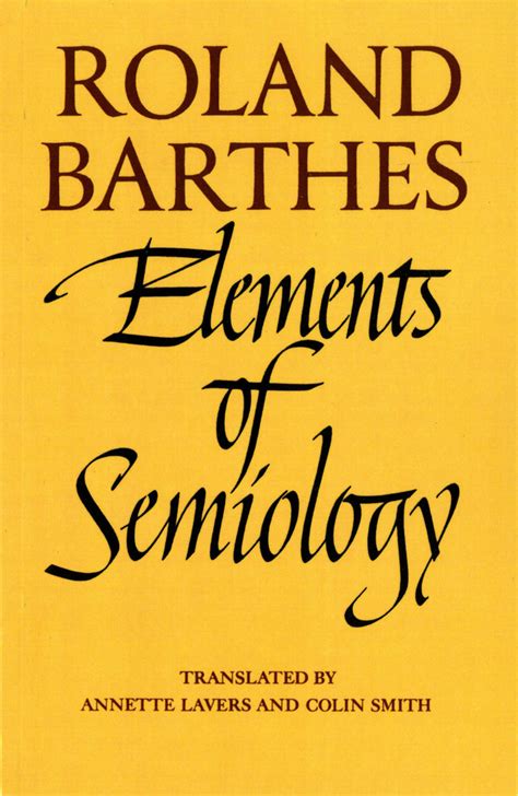 Full Download Elements Of Semiology By Roland Barthes